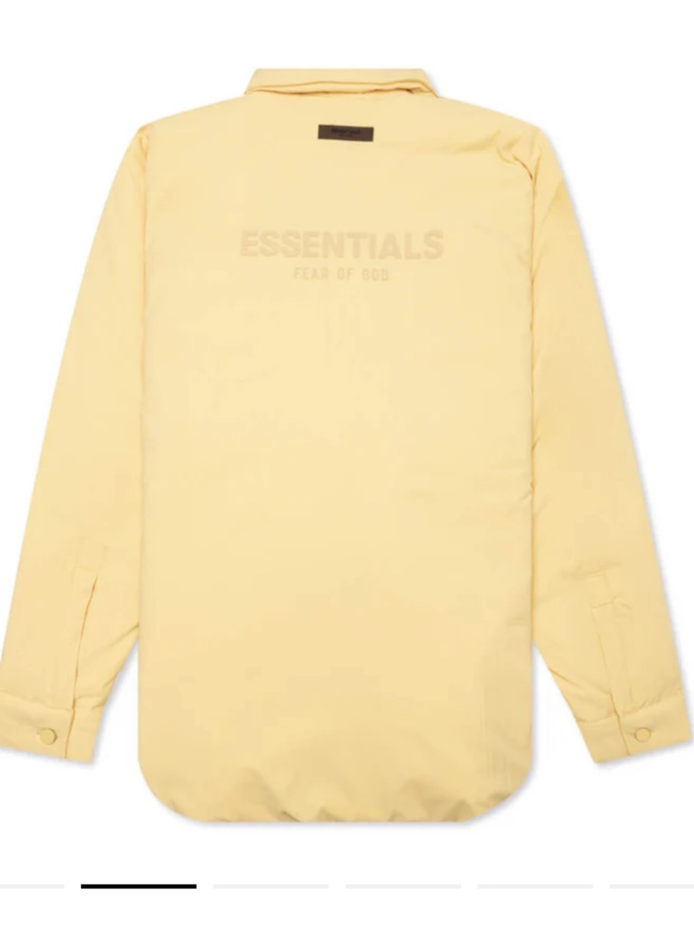 Essentials Men's Lightweight Zip-Front Jacket - Yellow - Picture 8 of 8